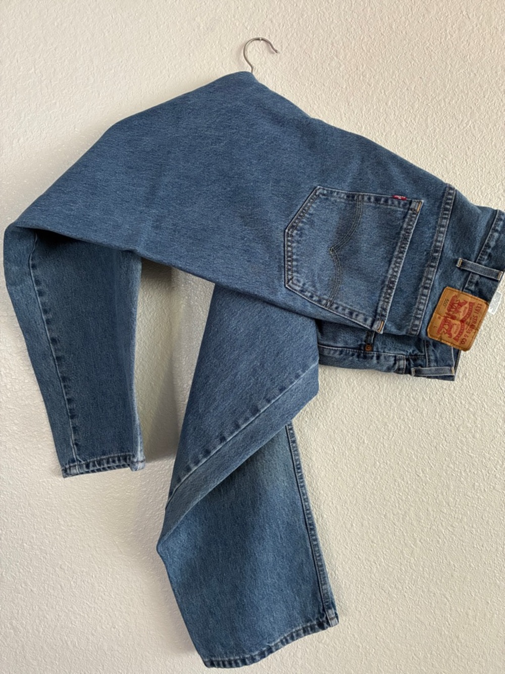 Levi's Medium Blue Straight-Leg Denim Jeans